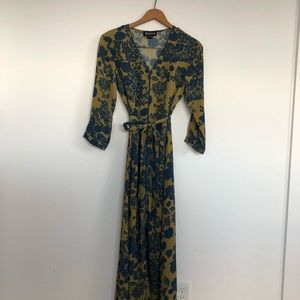 Anthropologie Floral Maxi Dress